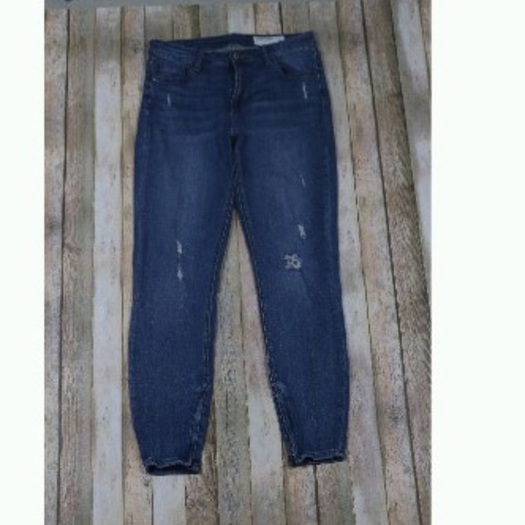 Pistola Denim - Pistola Distressed Skinny Jeans Zipper Ankles
